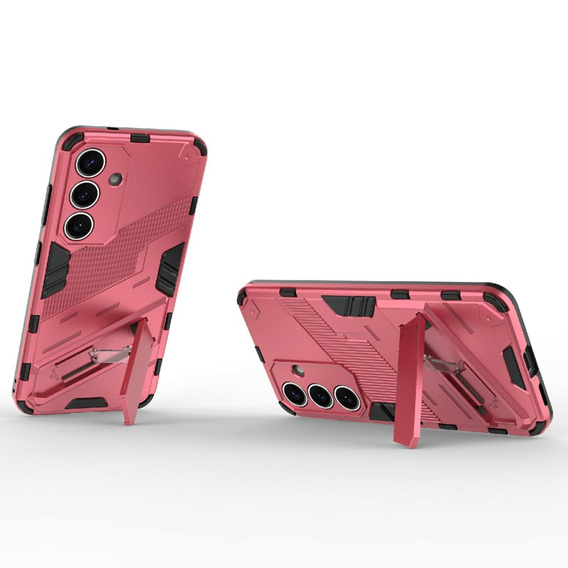 Чехол для Samsung Galaxy A56 5G, Military kickstand, розовый