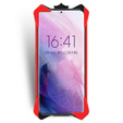 Бронированный чехол для Samsung Galaxy S22 Ultra 5G, Aluminum Alloy, чёрный / красный