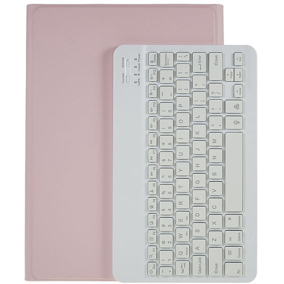 Чохол + клавіатура Galaxy Tab S7+ Plus / S8+ Plus /S7 FE T730 T733, Pen Slot, рожевий rose gold