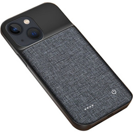 Чохол з батареєю 6800mAh до iPhone 13, Oxford Cloth, Black