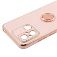 Чoхол до Xiaomi Redmi 12C, Electro Ring, рожевий rose gold