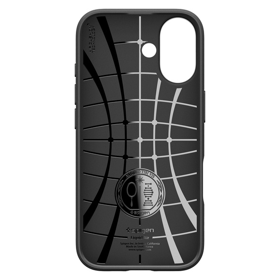 Чехол Spigen Liquid Air для iPhone 17, матовый черный