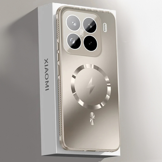 Чехол для Xiaomi 15, MagSafe, титановое золото