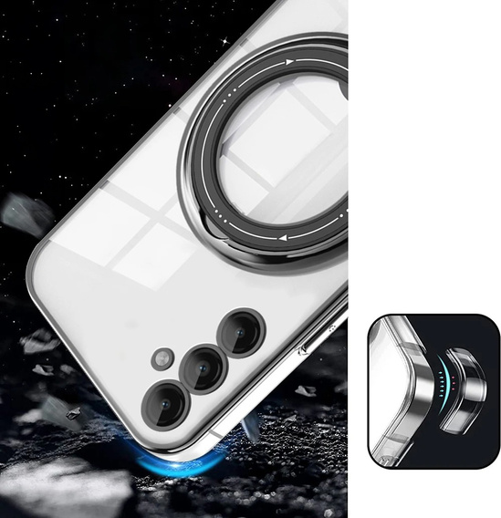 Магнитный чехол для Samsung Galaxy S24 FE, для MagSafe, чёрный