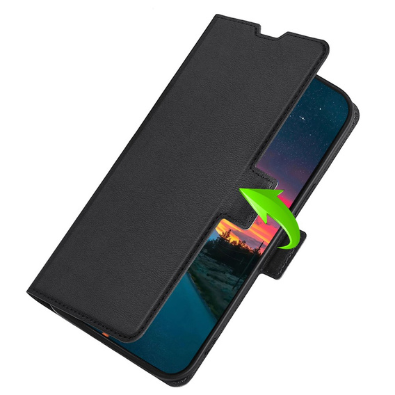 Откидной чехол для Motorola Moto G22, Magnetic Clasp, чёрный