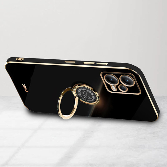 Чехол до POCO X5 Pro 5G, Electro Ring, чёрный