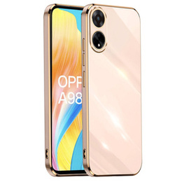 Чехол для Oppo A98 5G, Glamour CamShield, розовый rose gold