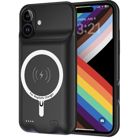 Чохол з батареєю 7000mAh до iPhone 13 Pro Max, чорний