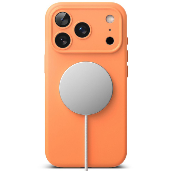 Чехол Ringke для iPhone 17 Pro Max, силиконовый магнитный MagSafe, мандариновый