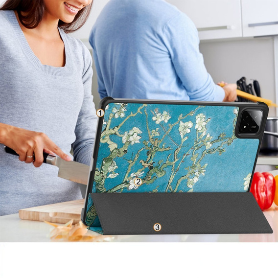 Чехол для Xiaomi Pad 7 / 7 Pro, Smartcase, Flowers