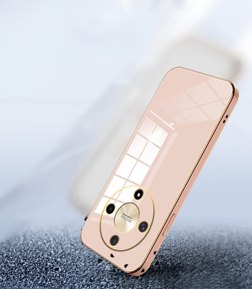 Чехол для Honor Magic 5 Lite, Glamour CamShield, розовый rose gold