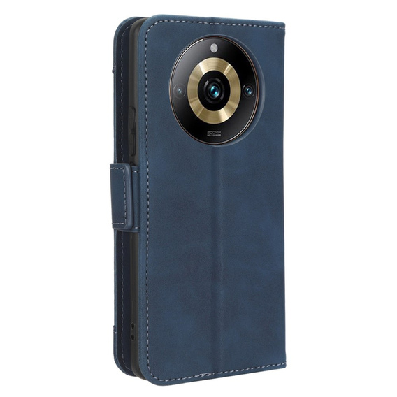 Футляр з клапаном для Realme 11 Pro 5G / Pro+ 5G, Card Slot, темно-синій 