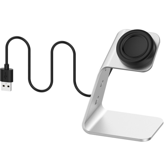 Алюмінієвий зарядний пристрій USB для Samsung Galaxy Watch 4 - Silver