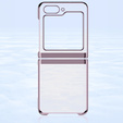 Чехол для Samsung Galaxy Z Flip7 FE / Z Flip6, PC Case, прозрачный / розовый