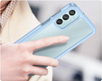 Чехол до Samsung Galaxy M15 5G, Fusion Hybrid, прозрачный / синий