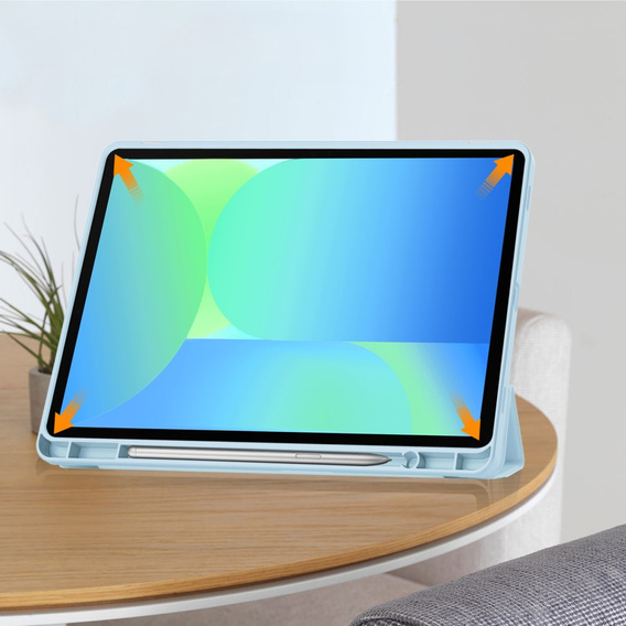 Чехол для Samsung Galaxy Tab S10 FE+ Plus, Smartcase с местом для стилуса, синий