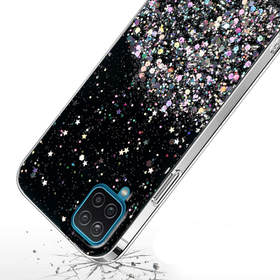Чoхол до Samsung Galaxy A12 / M12 / A12 2021, Glittery, чорний