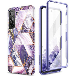 Чoхол до Samsung Galaxy S22, Suritch Full Body Marble, фіолетовий