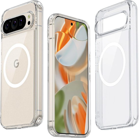 Чохол для Google Pixel 9 Pro XL, Fusion Hybrid, для MagSafe, прозорий