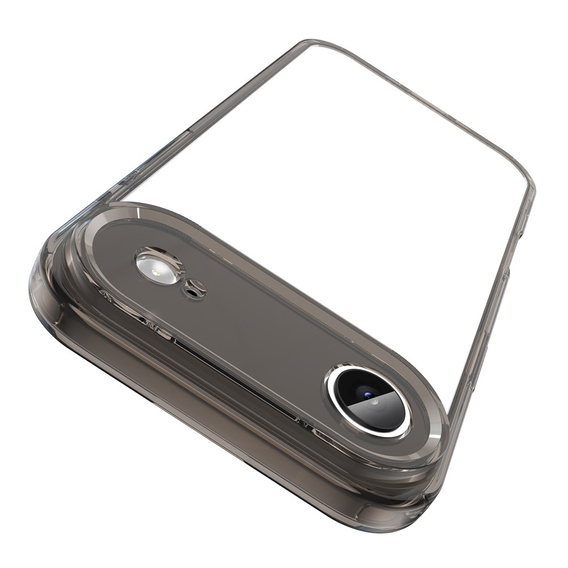 Силиконовый чехол для iPhone Air, с жесткой задней стенкой, дымчато-черный