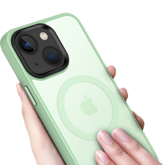 Чехол до iPhone 14, Simple MagSafe, зелёный