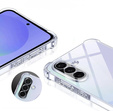Чехол для Samsung Galaxy A36, Erbord Dropproof, прозрачный + стекло