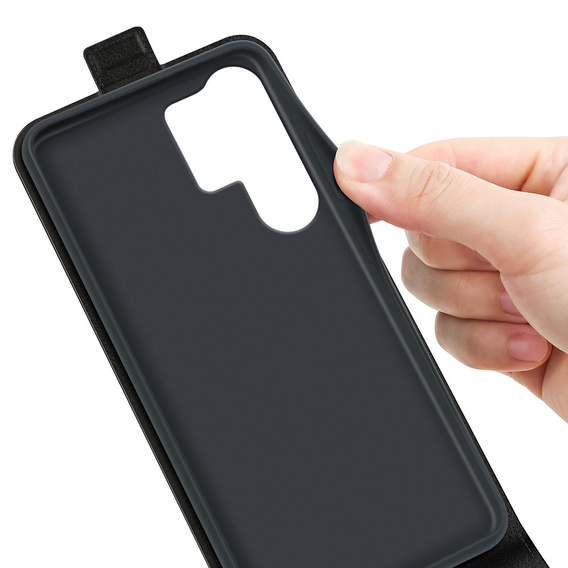 Откидной чехол для Samsung Galaxy S25 Ultra, Flip, чёрный