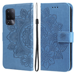 Откидной чехол для Oppo Reno5 Z / A94 / A95 5G, Mandala, синий