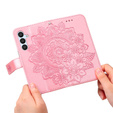 Чохол-книжка для Samsung Galaxy A54 5G, Mandala Flower, рожевий rose gold
