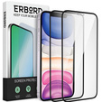 2x Загартоване скло для iPhone XR / 11, ERBORD 3D для всього екрану