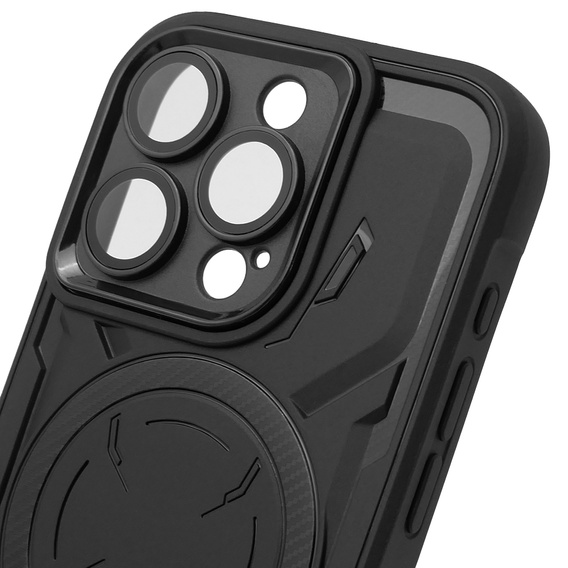 Чехол для iPhone 15 Pro, ERBORD Armor Mag, чёрный