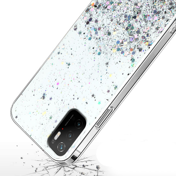 Чoхол до Xiaomi POCO M3, Glittery, прозорий