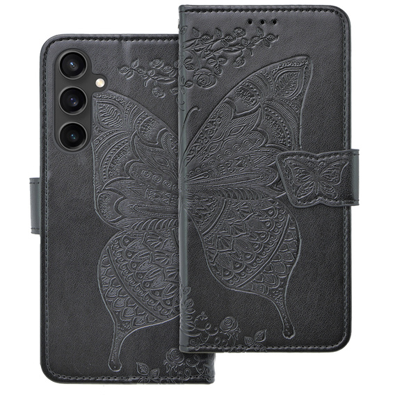 Чохол-книжка для Samsung Galaxy S23 FE, Butterfly, чорний