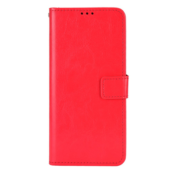 Футляр з клапаном для Oppo Reno 11F 5G, Crazy Horse Wallet, червоний