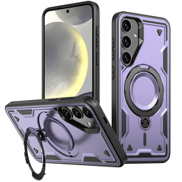 Чохол для Samsung Galaxy S24 FE, Military MagSafe, фіолетовий