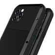 Чoхол Love Mei до iPhone 12 Pro, armored with glass, чорний