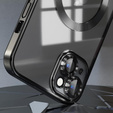 Чохол для iPhone 13, Electro MagSafe, чорний + Скло на екран