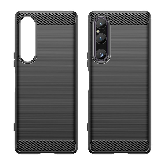 Чoхол до Sony Xperia 1 V, Carbon, чорний