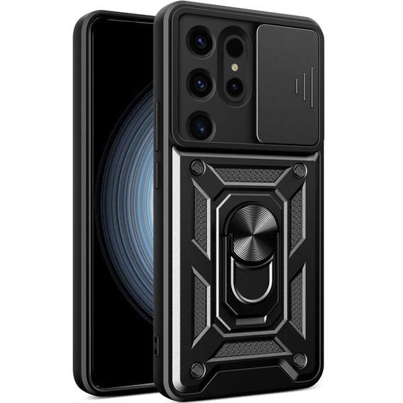 Чехол NOX Camera Slide Samsung Galaxy S24 Ultra, CamShield Slide, чёрный