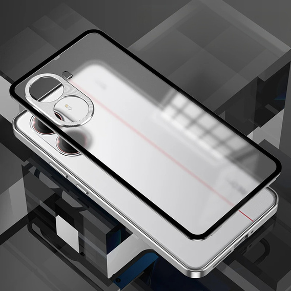 Чехол для Xiaomi Poco X7 Pro 5G, Frame Case, серебряный