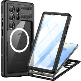 Водонепроникний чохол для Samsung Galaxy S25 Ultra, Redpepper, для MagSafe, чорний