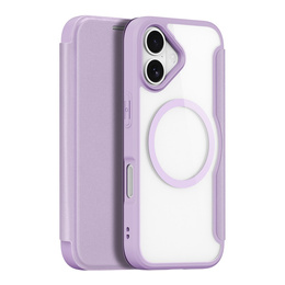 Чехол Dux Ducis для iPhone 17, Skin X Pro, с откидной крышкой, для MagSafe, фиолетовый
