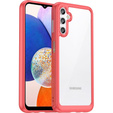 Чoхол до Samsung Galaxy A14 4G/5G, Fusion Hybrid, прозорий / червоний