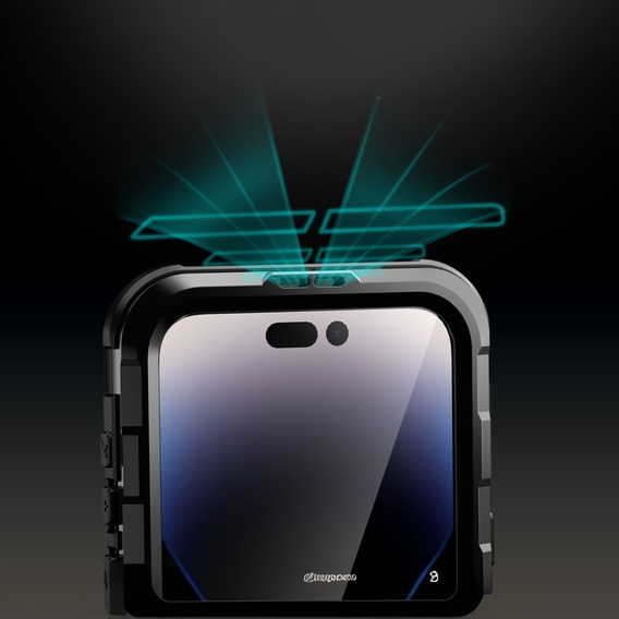 IP68 Водонепроницаемый чехол для iPhone 15 Pro Max, SHELLBOX MagSafe, чёрный