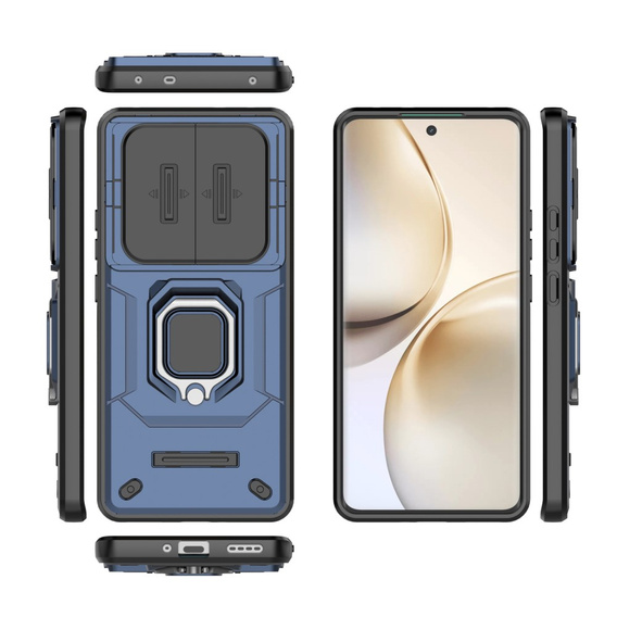 Чехол NOX Camera Slide Realme 14 Pro 5G, CamShield Slide, синий
