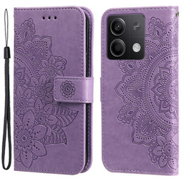 Откидной чехол для Xiaomi Redmi Note 13 5G, Mandala, фиолетовый