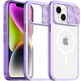 Чехол до iPhone 15 Plus, Slide Camera Magsafe, фиолетовый