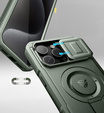 Броньований чохол для iPhone 15 Pro Max, Dexnor CamProtect MagSafe, зелений (Дві рамки)