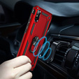 Бронированный Чехол до Xiaomi Redmi Note 8 Pro, Nox Case Ring, красный