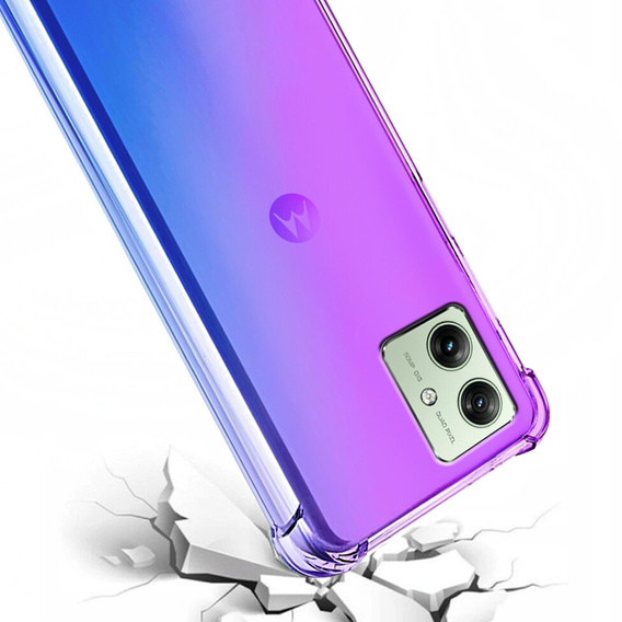 Чохол для Motorola Moto G54 5G, Gradient Dropproof, Фіолетовий / синій